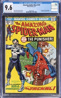 1974 Marvel Comics "Amazing Spider-Man" #129 - ( First Appearance of the Punisher) - CGC 9.6 Off-White to White Pages